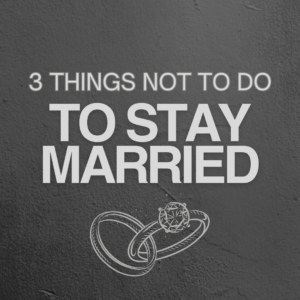 stay married